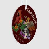 Indiana Nördliche Kardinäle Ornament (Vorderseite)