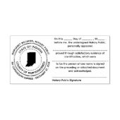 Indiana Notary Public Recognition Briefmarke Permastempel (Design)