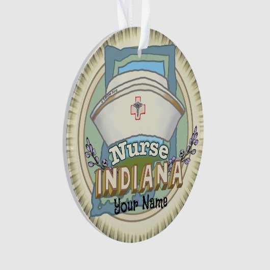 Indiana Nurse Ornament (Vorderseite)