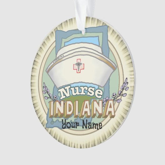 Indiana Nurse Ornament (Vorderseite)