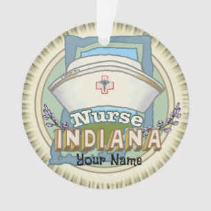 Indiana Nurse Ornament