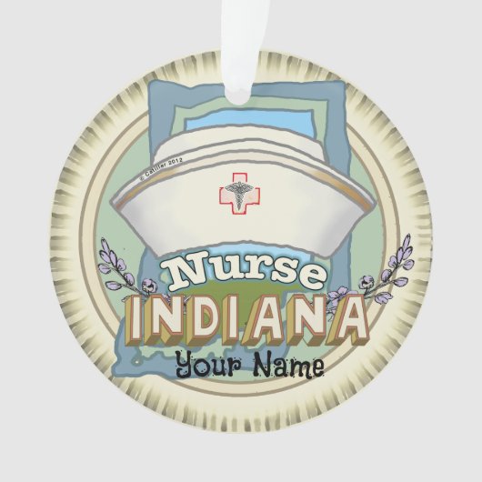 Indiana Nurse Ornament (Vorderseite)