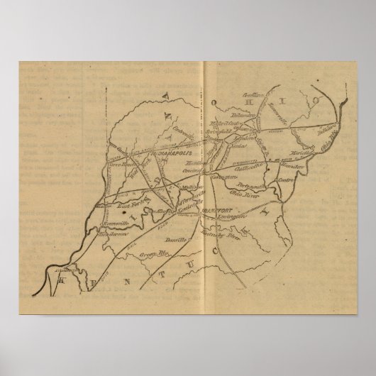 Indiana, Ohio, Kentucky Poster (Vorne)