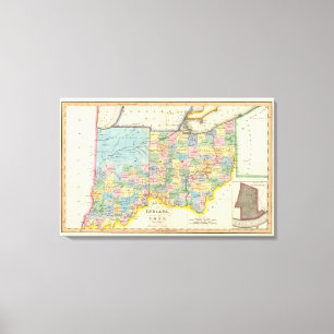 Indiana, Ohio Leinwanddruck