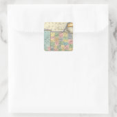 Indiana, Ohio Quadratischer Aufkleber (Tasche)