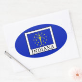 Indiana Ovaler Aufkleber (Umschlag)