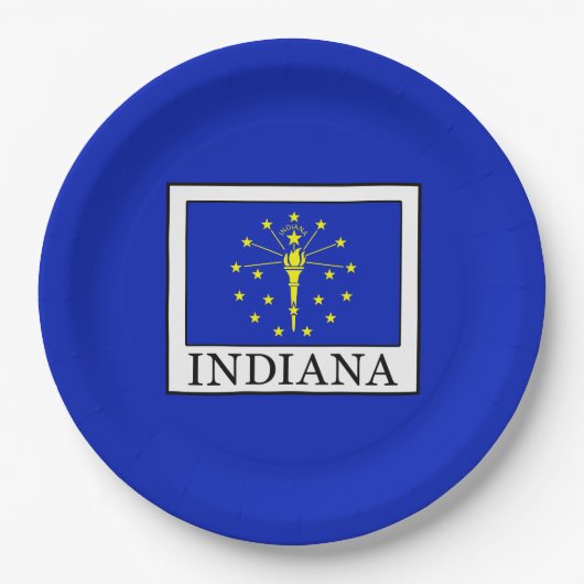 Indiana Pappteller (Vorderseite)