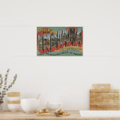 Indiana, Pennsylvania - Große Buchstabenszenen Poster (Küche)