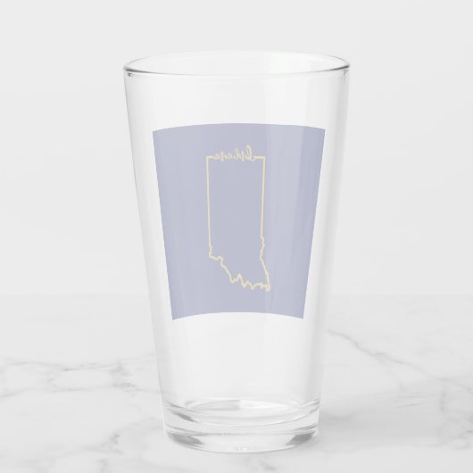 Indiana Pint Glass Sixteen Ounces Glas (Rückseite)