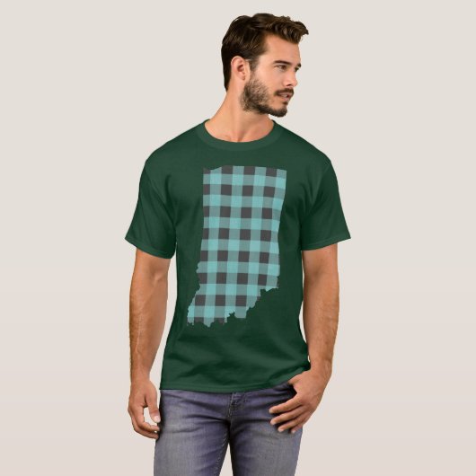 Indiana Plaid in Mint T-Shirt (Vorne ganz)