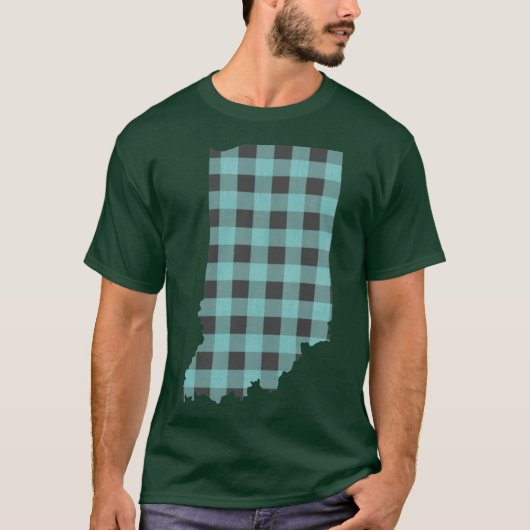 Indiana Plaid in Mint T-Shirt (Vorderseite)