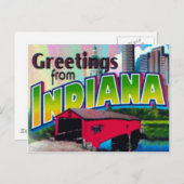 Indiana Postcard Postkarte (Vorne/Hinten)