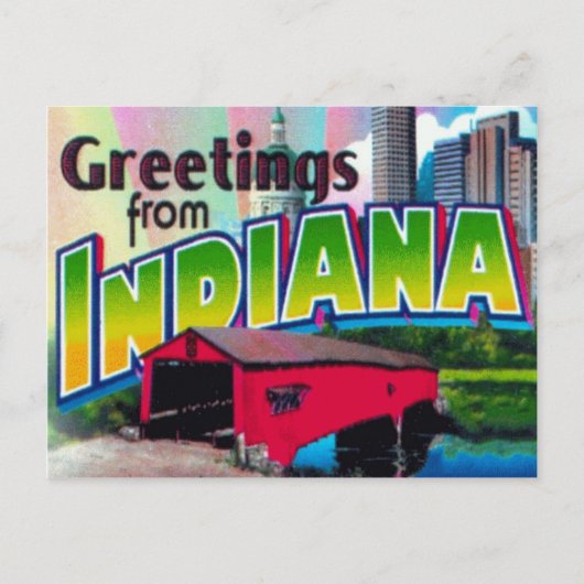 Indiana Postcard Postkarte (Vorderseite)