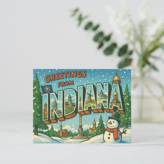 INDIANA Postkarte (Stehend Vorderseite)