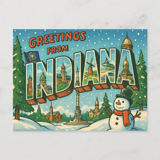 INDIANA Postkarte (Vorderseite)