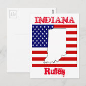 INDIANA  POSTKARTE (Vorne/Hinten)