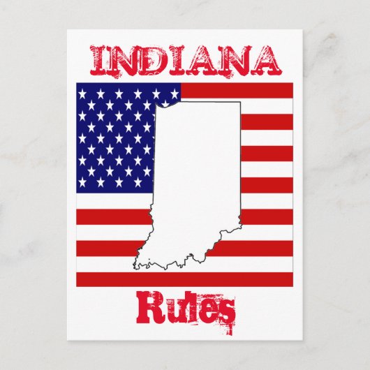 INDIANA  POSTKARTE (Vorderseite)