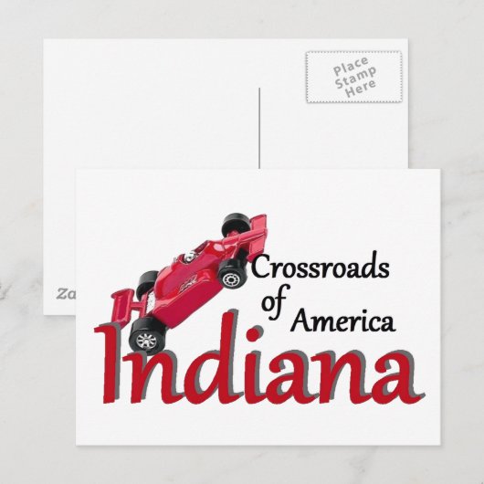 INDIANA POSTKARTE (Vorne/Hinten)