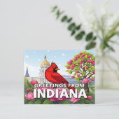 INDIANA Postkarte (Stehend Vorderseite)