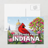 INDIANA Postkarte (Vorne/Hinten)