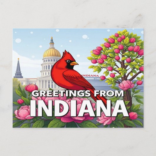 INDIANA Postkarte (Vorderseite)