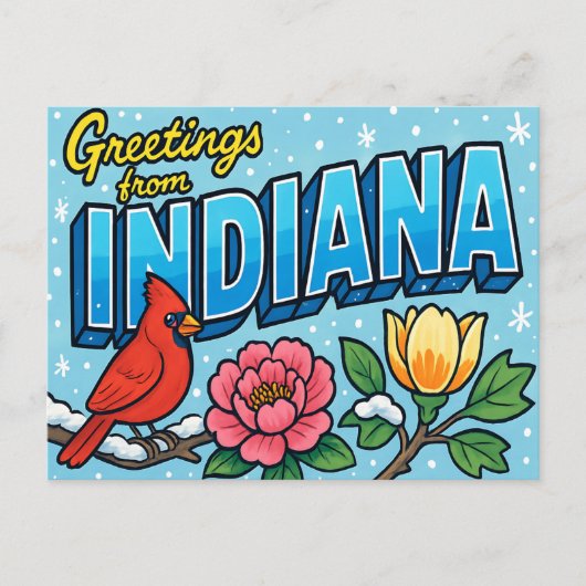 INDIANA Postkarte (Vorderseite)