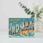 INDIANA Postkarte (Stehend Vorderseite)