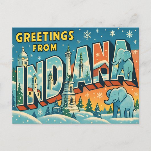 INDIANA Postkarte (Vorderseite)