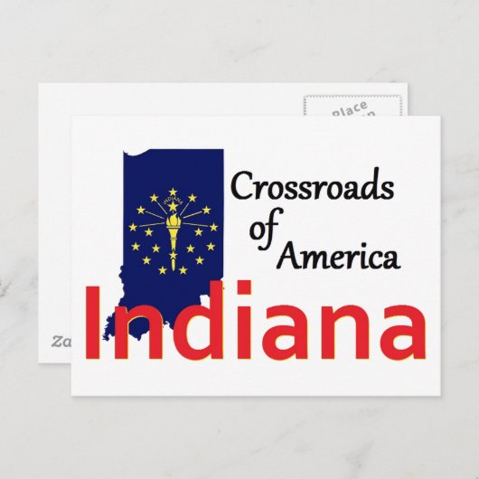 INDIANA POSTKARTE (Vorne/Hinten)