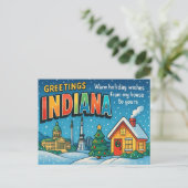 INDIANA Postkarte (Stehend Vorderseite)