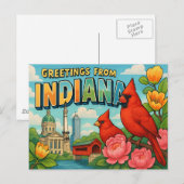 INDIANA Postkarte (Vorne/Hinten)