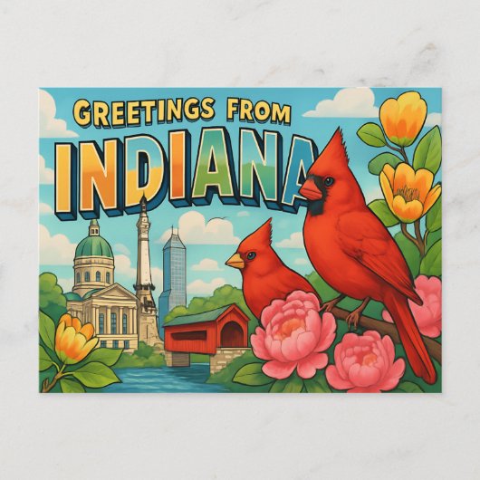 INDIANA Postkarte (Vorderseite)