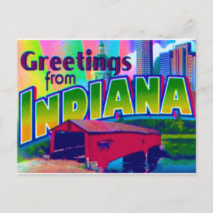 Indiana-Postkarte Postkarte