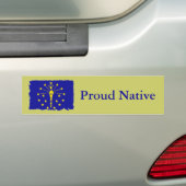 Indiana Proud Native Autoaufkleber (Auf Auto)