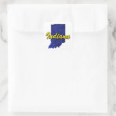 Indiana Quadratischer Aufkleber (Tasche)