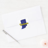 Indiana Quadratischer Aufkleber (Umschlag)
