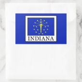 Indiana Rechteckiger Aufkleber (Tasche)