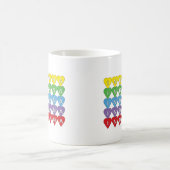 Indiana Regenbogen-Herzen State Pride Kaffeetasse (Mittel)