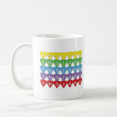 Indiana Regenbogen-Herzen State Pride Kaffeetasse (Links)