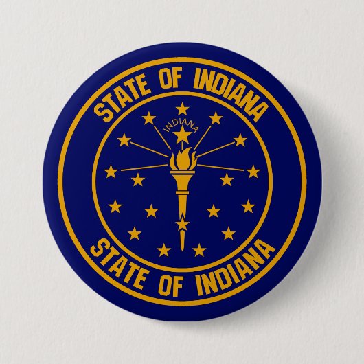 Indiana Round Emblem Button (Vorderseite)