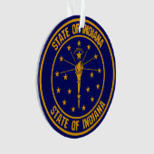 Indiana Round Emblem Ornament (Vorderseite)