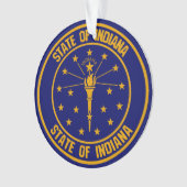Indiana Round Emblem Ornament (Vorderseite)