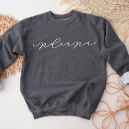 Indiana Script Staat Women's Sweatshirt