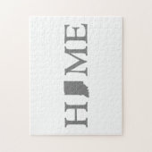 Indiana Shaped Letter Indianan Zuhause Hoosier Puzzle (Vertikal)