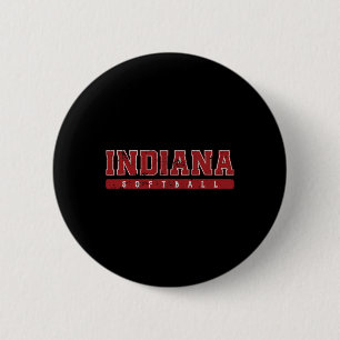 Indiana Softll Red Vintage Text  Button