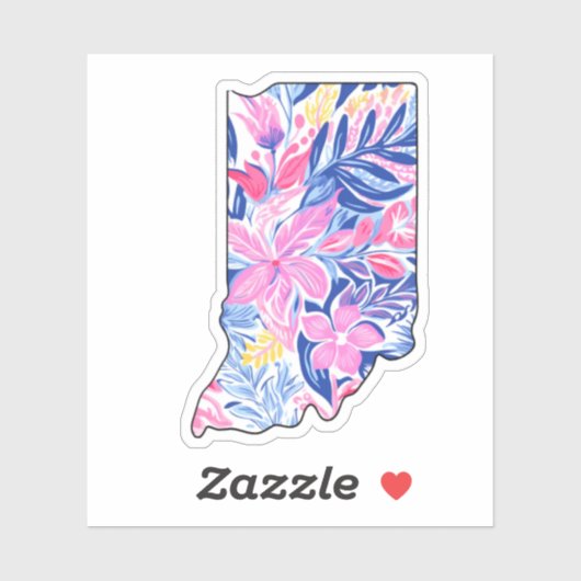 Indiana - Sommeraufkleber - Lilly Inspiriert Aufkleber (Blatt)