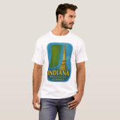 Indiana Staat Art T - Shirt... T-Shirt (Vorne ganz)
