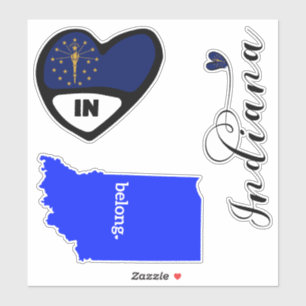 Indiana-Staat, Blatt Die Aufkleber