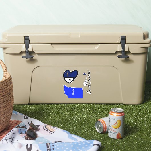 Indiana Staat, Blatt Die Aufkleber schneiden (Kühler)