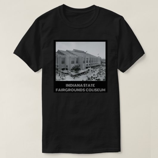 Indiana Staat Fair Coliseum - Blau T-Shirt (Design vorne)